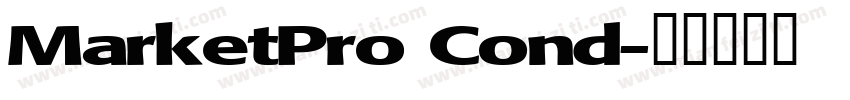 MarketPro Cond字体转换